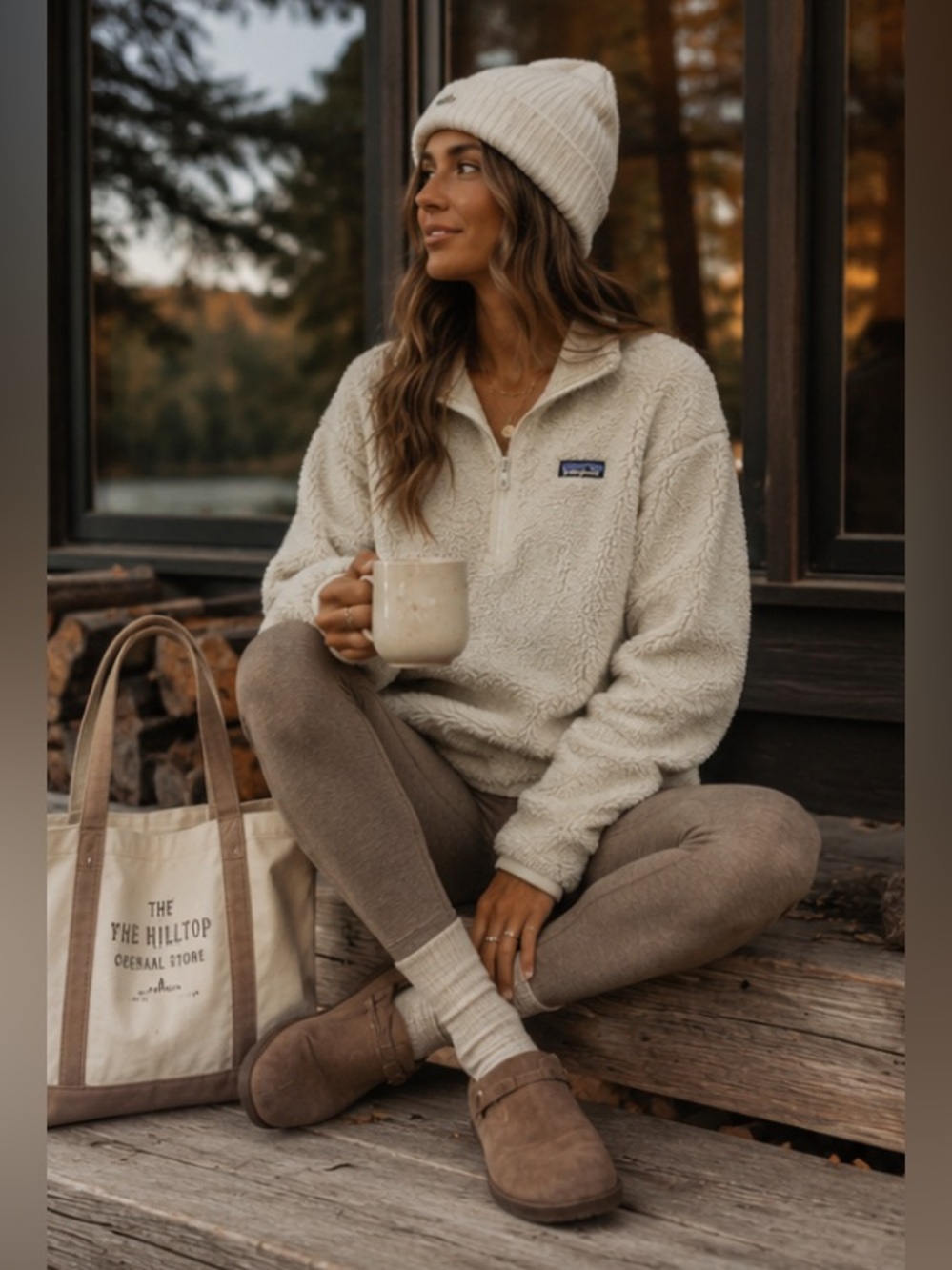 Patagonia Los Gatos 1/4-Zip Fleece Cozy VanillaGirl Pinterest Cabincore Pullover